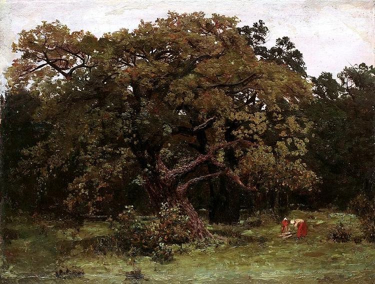 Nikolay Nikanorovich Dubovskoy The mighty oak France oil painting art